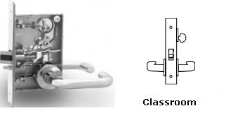 Sargent LC-8237-LNB-26D Classroom Mortise Lock