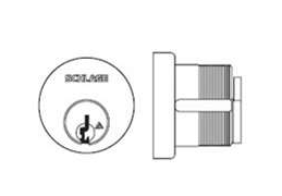 Schlage 20-079-625 FSIC Rim Cylinder Housing, Bright Chrome