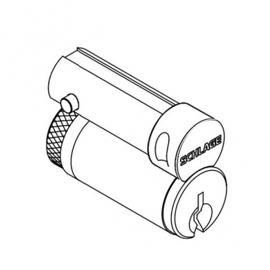 Schlage 23-030-ICA-622 FSIC Construction Core, Black