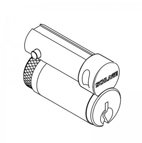 Schlage 23-030-ICB-622 FSIC Construction Core, Black