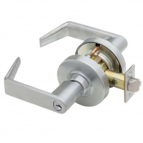 Schlage ALX50P6-RHO-605 KD Rhodes Office Brass Lvr