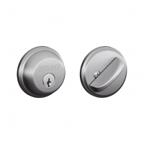 Schlage B60N-626-KA4 Deadbolt, Single Cylinder, Satin Chrome