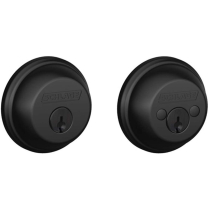 Schlage B62N-622 Deadbolt, Double Cylinder, Black