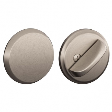 Schlage B81N-619 Deadbolt, Blank X Thumbturn, Satin Nickel