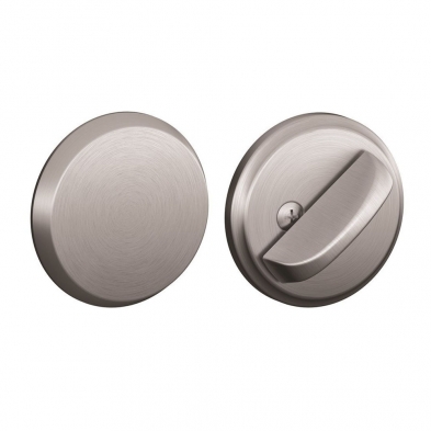 Schlage B81N-626 Deadbolt, Blank X Thumbturn, Satin Chrome