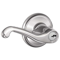 Schlage F51 FLA 625 Flair 16-086 Bright Chrome Keyed Entry