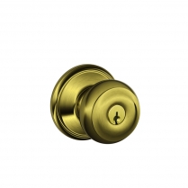 Schlage F51A-GEO-609 Entry Lock, Georgian Knob