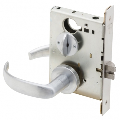 Schlage L9044-17A-626 Privacy Mortise Lock with Coin Turn