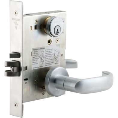 Schlage L9050P-17A-626 Office Mortise Lock