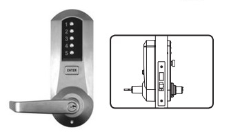 Kaba Access 5067XSWL-26D-41 Mortise Combination Lever Lock