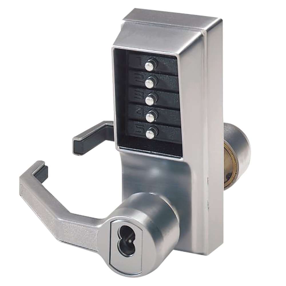 Button Lock Bar LLP1020R-26D-41 PUSHBUTTON LOCK W/KEY OVERRIDE FOR PANIC BAR ...