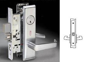 Yale CRCN8801FL-626 Mortise Passage, Crcn Trim, Satin Chrome