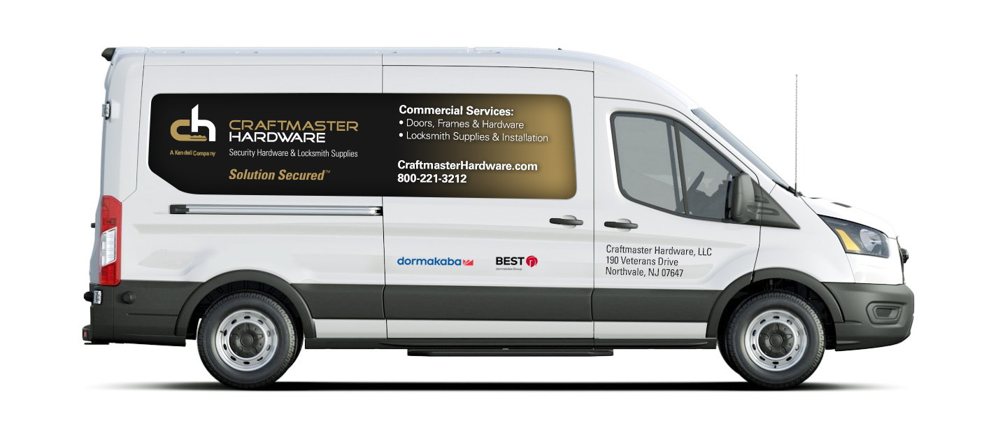 Craftmaster Hardware Commercial Door Installation Service Van 2