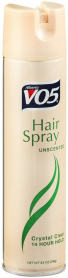 Alberto VO5 Hair Spray Unscented  12/cs