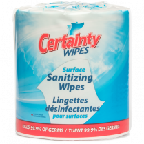 CERTAINTY Surface Sanitizing Wipes WE1500 - 2 rls/cs 1500/ro
