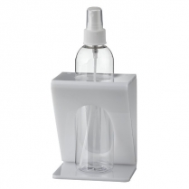 SPRAY 8oz BOTTLE HOLDER, SINGLE - WHITE