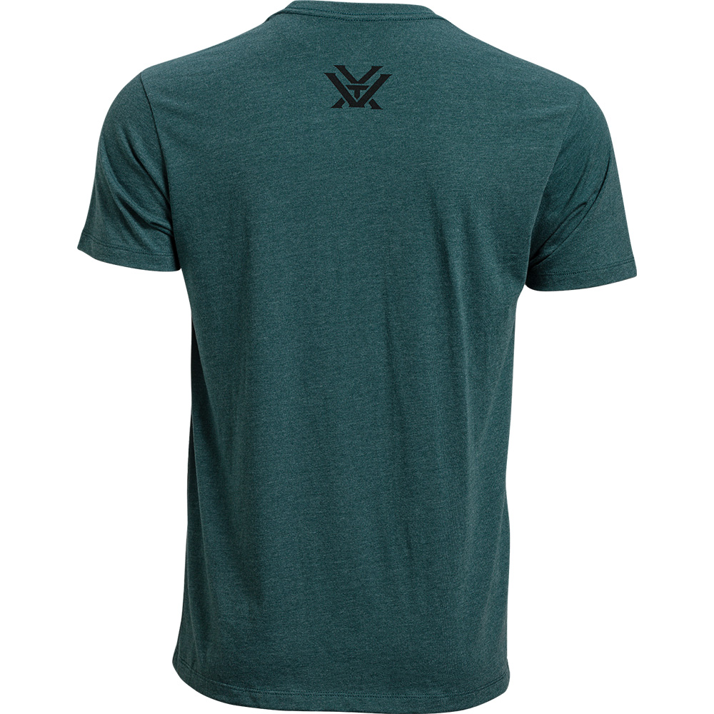 Vortex T-Shirt: Dark Teal Heather Core Logo