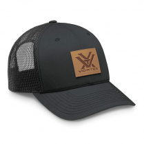 Vortex Cap: Charcoal Grey Barneveld 608 Leather Patch