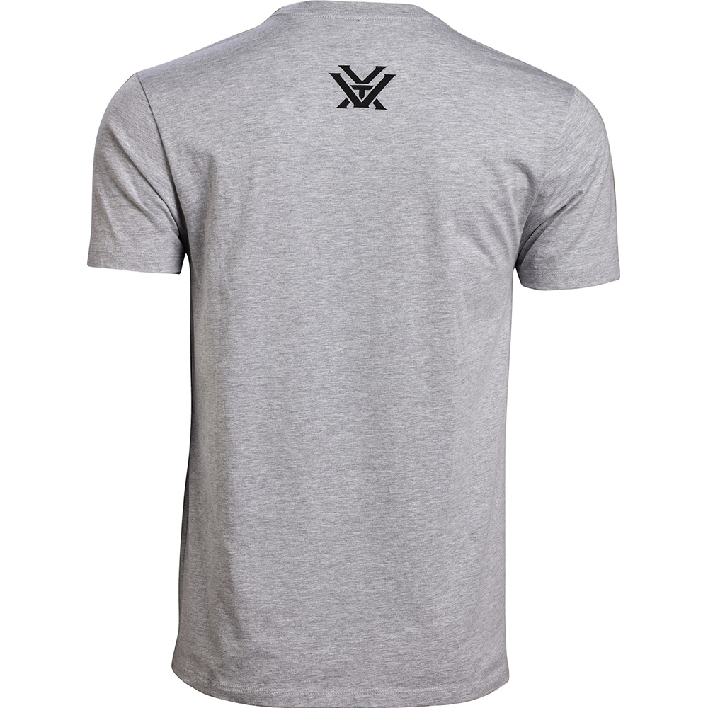 Vortex Men's T-Shirt: Grey Heather 3 Peaks