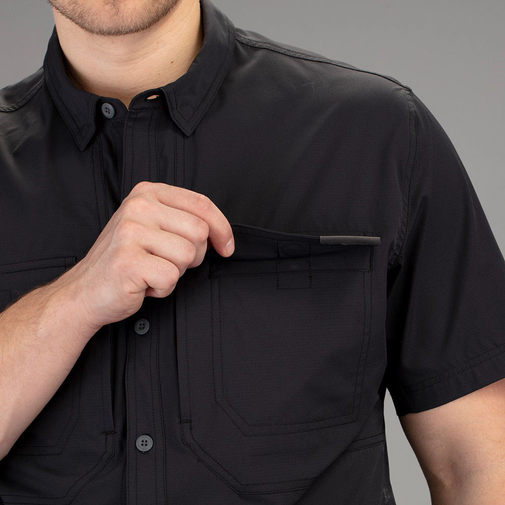 Vortex Men's Short Sleeve Shirt: Black Callsign