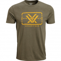 Vortex T-Shirt: Military Heather Trigger Press
