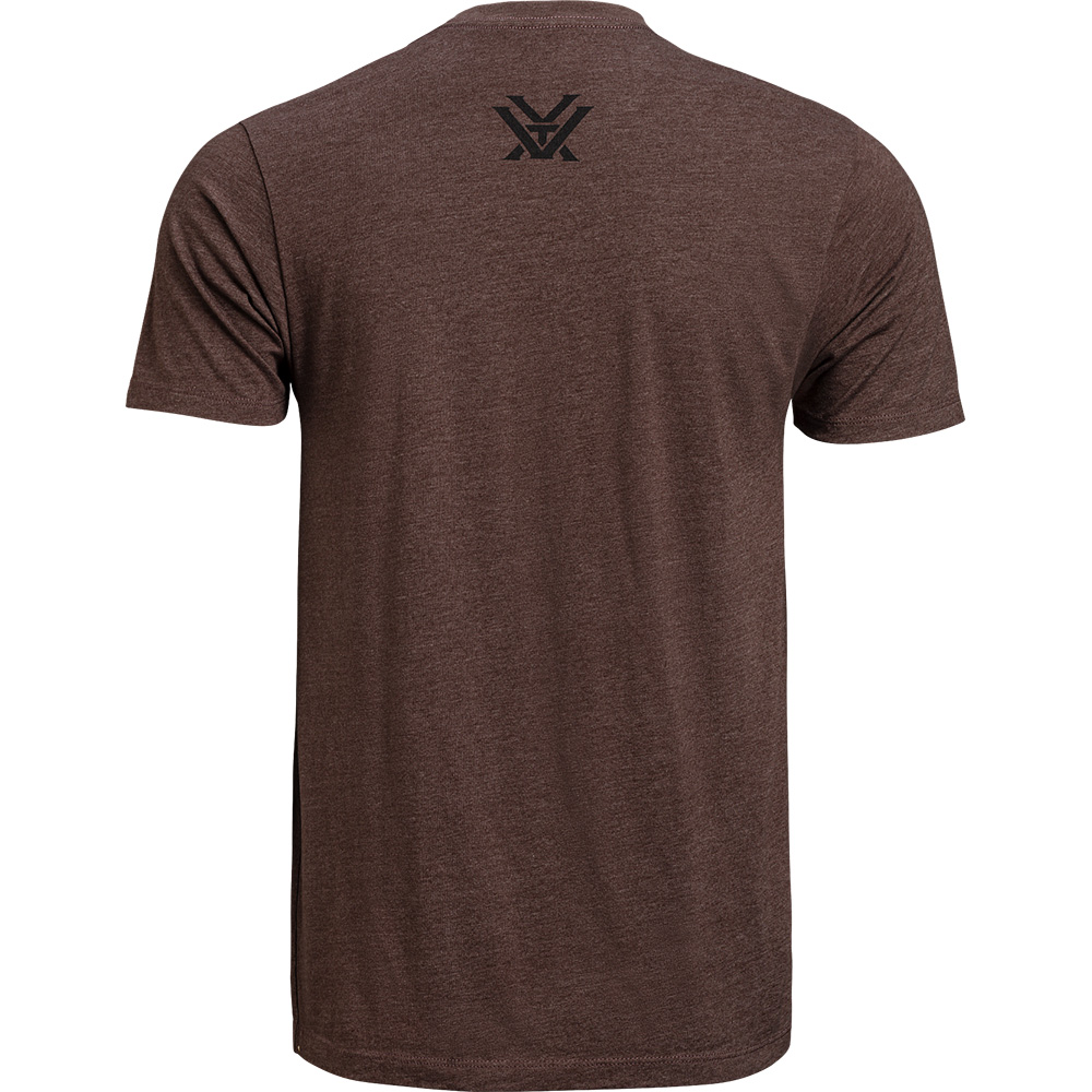 Vortex T-Shirt: Brown Heather Hunting Grounds