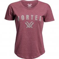 Vortex Women's T-Shirt: Burgundy Vortex U