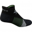 Vortex Men's No Show Socks: Black/Green Pursuit Trail
