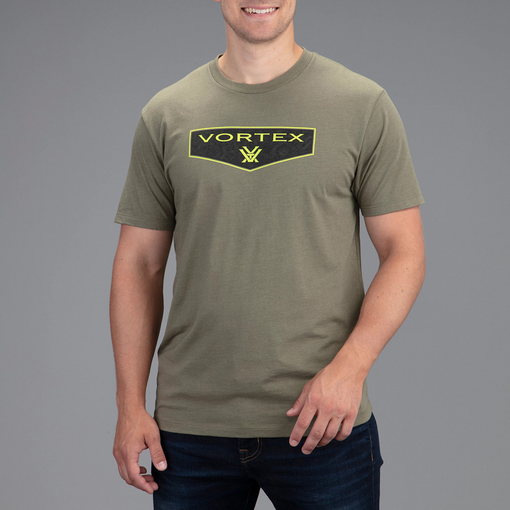 Vortex Men's T-Shirt: Military Heather Shield