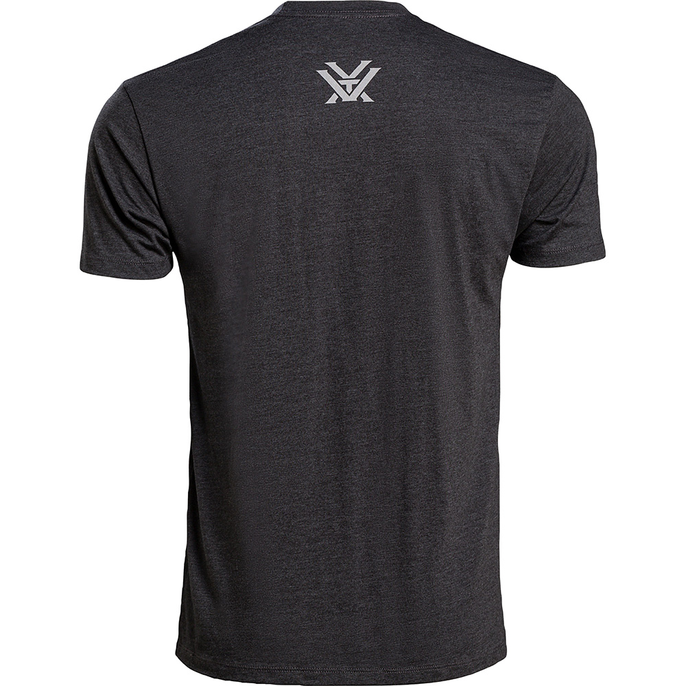 Vortex Men's T-Shirt: Charcoal Heather Elk Mountain