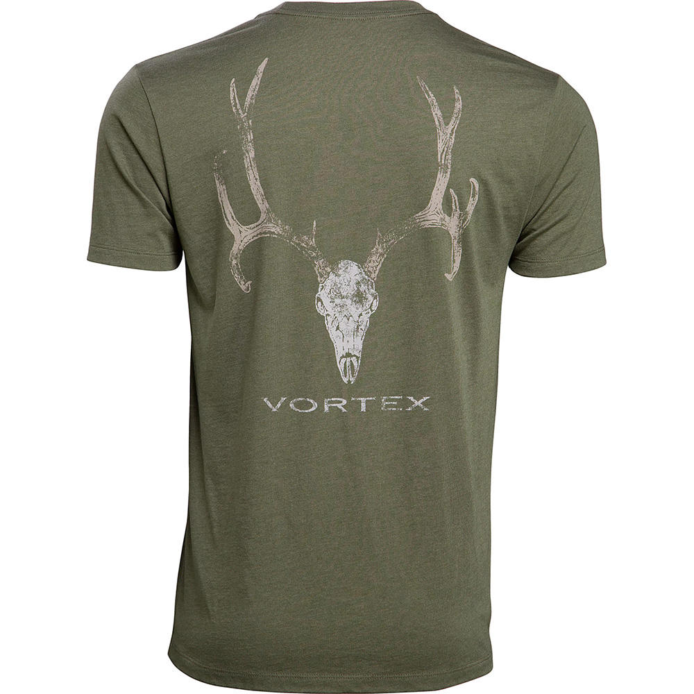 Vortex Men's T-Shirt: Military Heather Head-On Muley