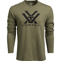 Vortex LS T-Shirt: Military Heather Core Logo