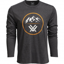 Vortex LS T-Shirt: Charcoal Heather Three Peaks