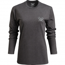 Vortex Women's LS T-Shirt: Charcoal Meridian Mountain