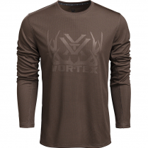 Vortex LS Performance Grid T-Shirt: Morel Full-Tine