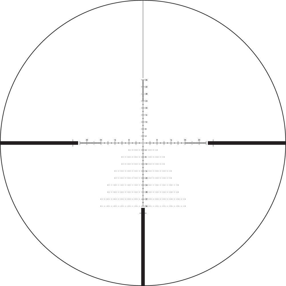 Lunette de tir Diamondback Tactique  4-16x44 PPF avec réticule EBR-2C MOA