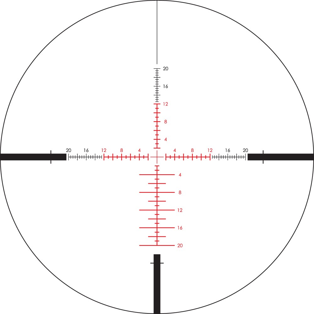 Lunette de tir Viper PST 5-25x50 SPF avec réticule EBR-4 MOA de Vortex