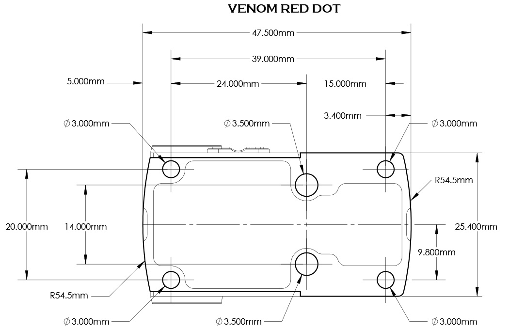 Vortex Venom Red Dot Top Load (3 MOA Dot) Vortex Canada