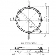 Ball Bearing Turntable (24" Gap) -Ptd.
