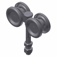 Truck, roller bearing, 1/2 Pend. Right Angle-Zinc (4R)
