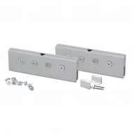 Glass Clamp for 3/8" or 1/2" Glass w. Bottom Guides-Zinc