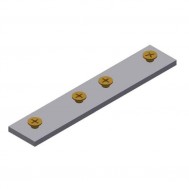 Splice Plate w/ #8x1/4 Flat Head Screws-Alum. (crc75)