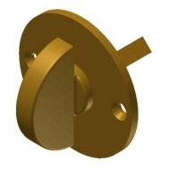 2001 Face Mounted Thumb Turn [Specify Door Thickness]