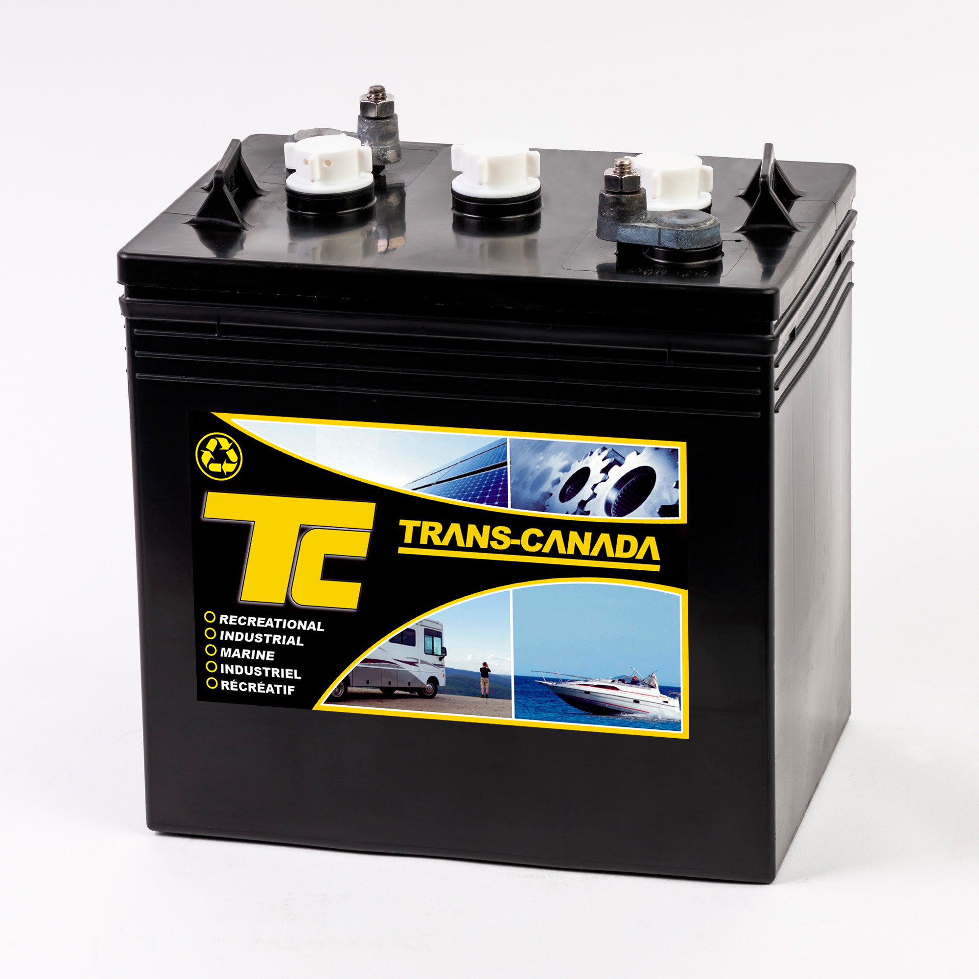 GC2-TC6-210 Batterie à décharge profonde Gr GC2 6V 210Ah Trans-Canada  Energies Distribution