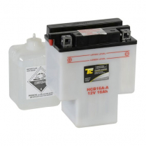 HCB16A-A   Motorsports Battery (Flooded) 12V 16Ah 210CCA (Acid Bottle Supplied)