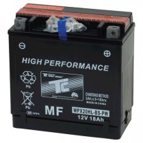 WPX20HL-BS-PW   Batterie de sports motorisés AGM 12V 18Ah 310CCA (bouteille d'acide incluse)