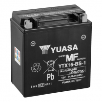 YTX16-BS-1   Motorsports Battery AGM 12V 14Ah 230CCA (Acid Bottle Supplied)