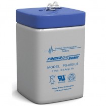 PS-650LS   AGM Battery 6V 5Ah Spring Terminals