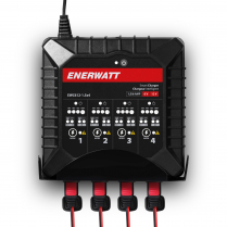 EWC612-1.5x4   Chargeur intelligent Enerwatt 6/12V 1.5A x 4 pour Pb et Lithium