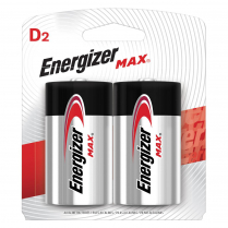 E95BP2   D Alkaline Battery Energizer Max (Pkg of 2)